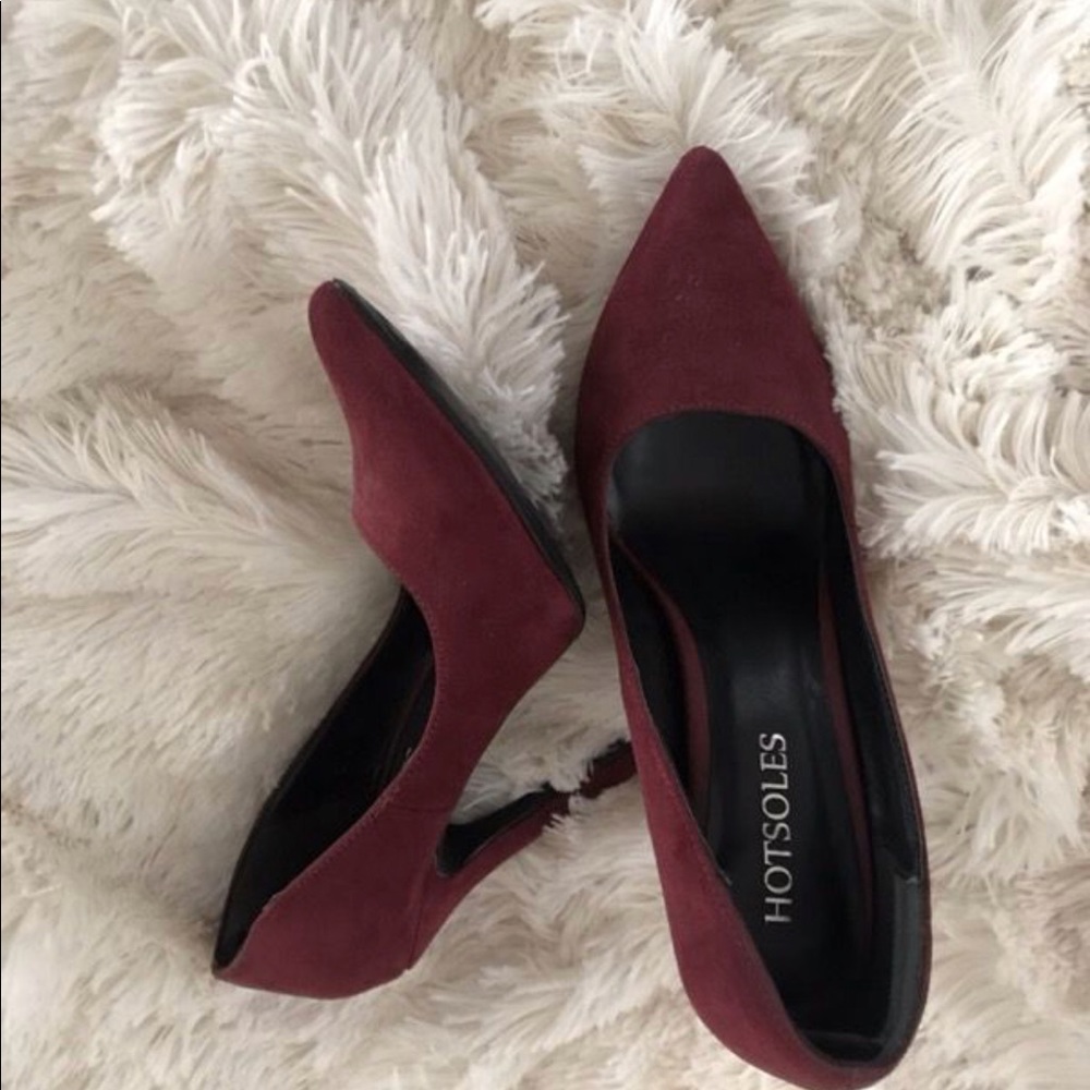 Burgundy heels